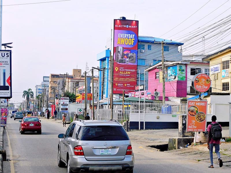 Allen Avenue Walldrape — Allen Avenue, LAGOS